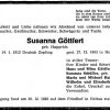 Hupprich Susanna 1912-1983 Todesanzeige